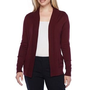 Worthington burgundy cardigan